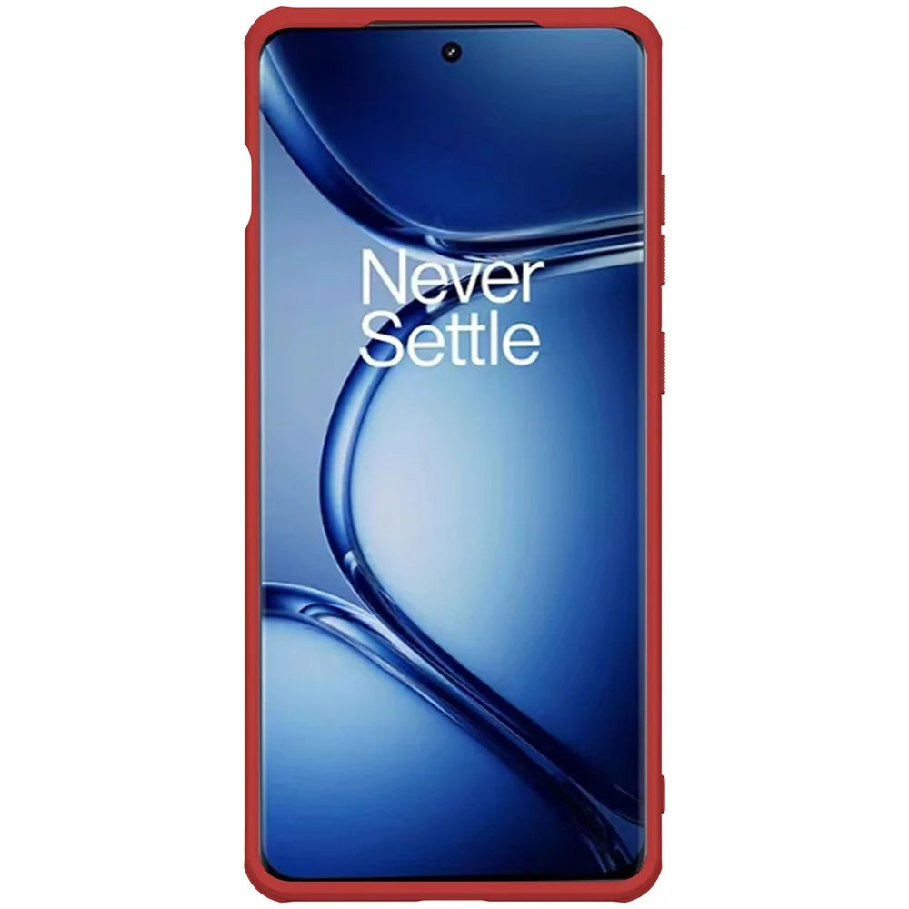 NILLKIN Super Frosted Shield Pro for OnePlus Ace 2 Pro 5G PC+TPU Case Anti-scratch Matte Phone Cover - Red - 4