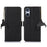 RFID Blocking Shell for Sony Xperia 5 V , Litchi Texture Genuine Cow Leather Phone Case Wallet Stand Cover - Black - 1