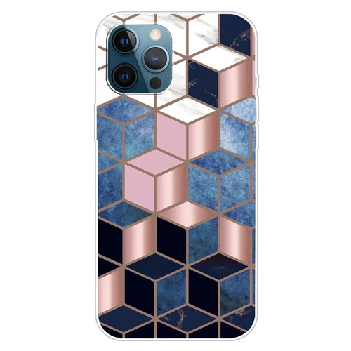 For iPhone 15 Marble Pattern Printing TPU IMD Case Mobile Phone Back Protective Cover, Style A - Style A - 1