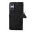 For Sony Xperia 5 V RFID Blocking Phone Shell Cover Litchi Texture Stand Wallet Genuine Cow Leather Case - Black - 7