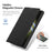 For Samsung Galaxy S23 Ultra Leather Case DUX DUCIS Skin X Pro Series Flip Cover Magnetic Case - Black - 7