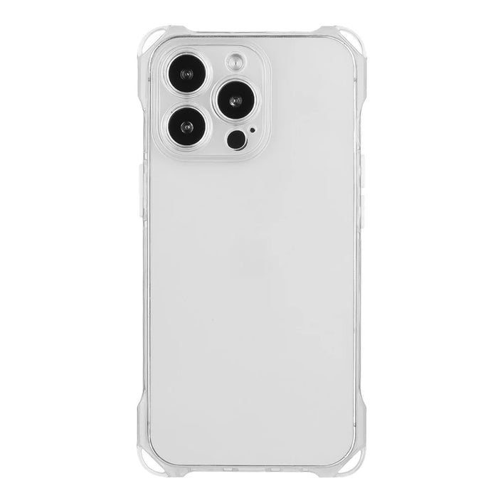 For iPhone 15 Pro Max Flexible TPU Case Drop Protection Shell Four Corner Anti-drop Phone Cover - Transparent - 1