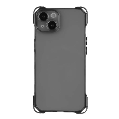 For iPhone 15 Plus Drop Protection Case Four Corner Anti-drop Phone Cover Flexible TPU Phone Shell - Black - 1