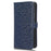 For iPhone 15 Plus PU Leather Anti-drop Phone Case Dot Imprinted Wallet Stand Cover - Sapphire - 5
