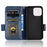 For iPhone 15 Plus Triangle Imprint PU Leather Wallet Case Anti-drop Stand Phone Cover - Blue - 4