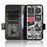 For Nothing Phone (2) Imprinted Triangle Stand Shell Drop-proof PU Leather Wallet Phone Cover - Black - 2