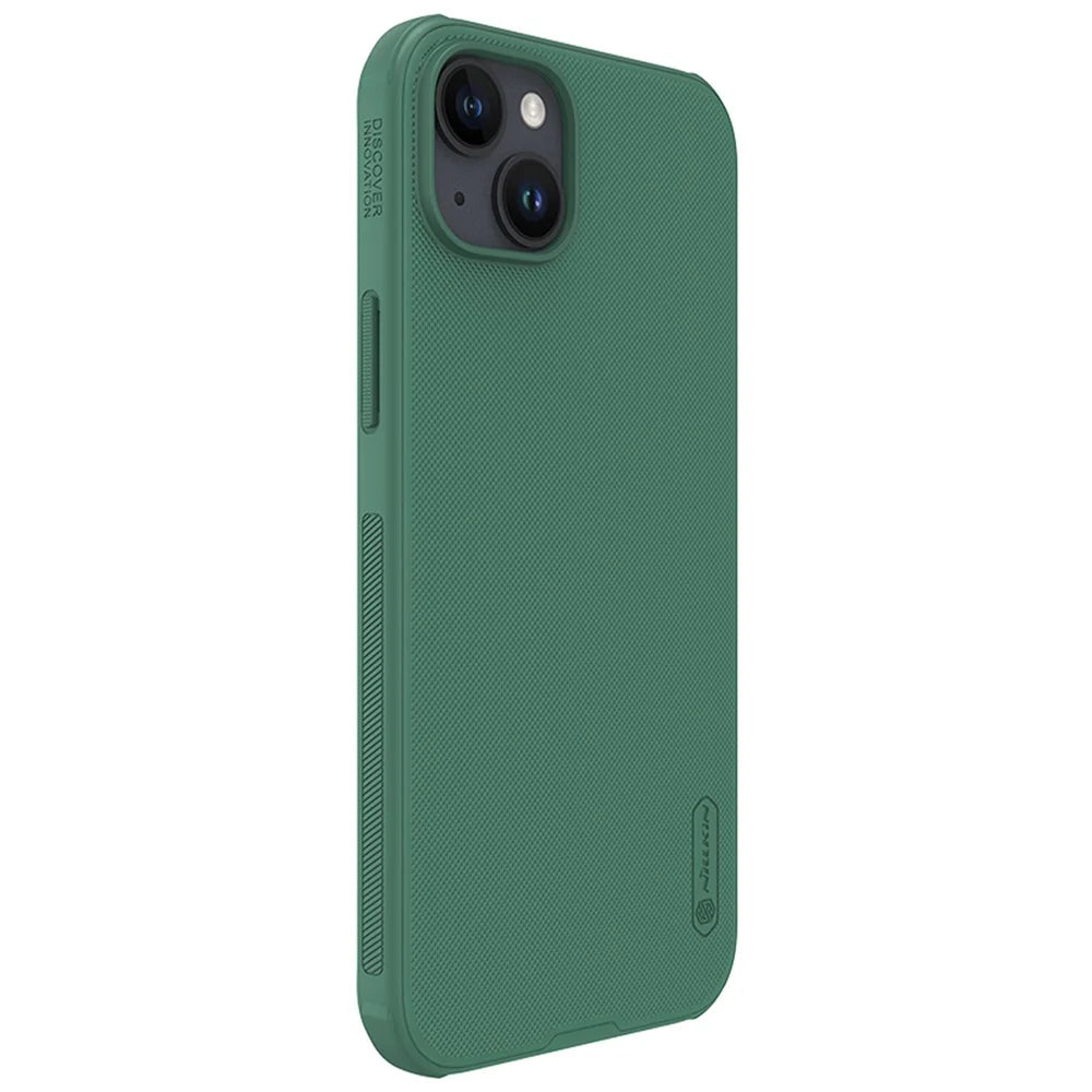 NILLKIN Super Frosted Shield Pro for iPhone 15 Plus Phone Case PC+TPU Anti-drop Matte Phone Cover - Green - 5