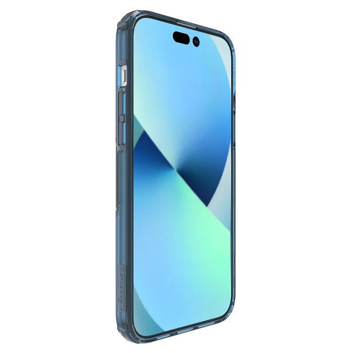 NILLKIN Nature Pro Series for iPhone 15 Plus Protective Phone Case PC Back TPU Frame Phone Cover - Blue - 5