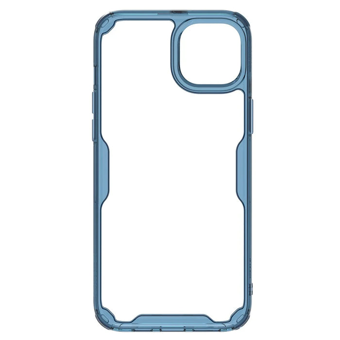 NILLKIN Nature Pro Series for iPhone 15 Plus Protective Phone Case PC Back TPU Frame Phone Cover - Blue - 6
