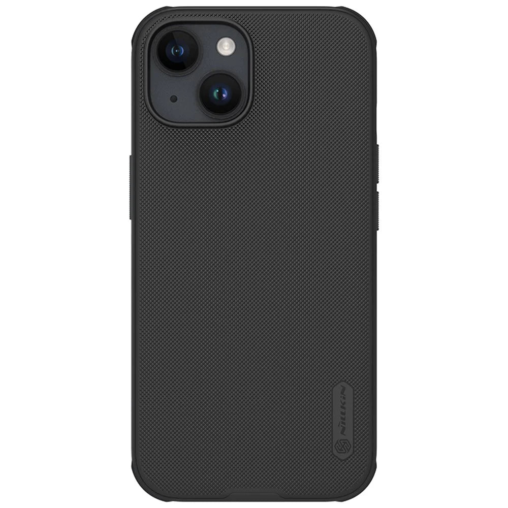 NILLKIN Super Frosted Shield Pro Matte Phone Cover for iPhone 15 PC+TPU Anti-scratch Phone Case - Black - 1