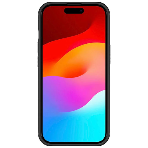 NILLKIN Super Frosted Shield Pro Matte Phone Cover for iPhone 15 PC+TPU Anti-scratch Phone Case - Black - 2