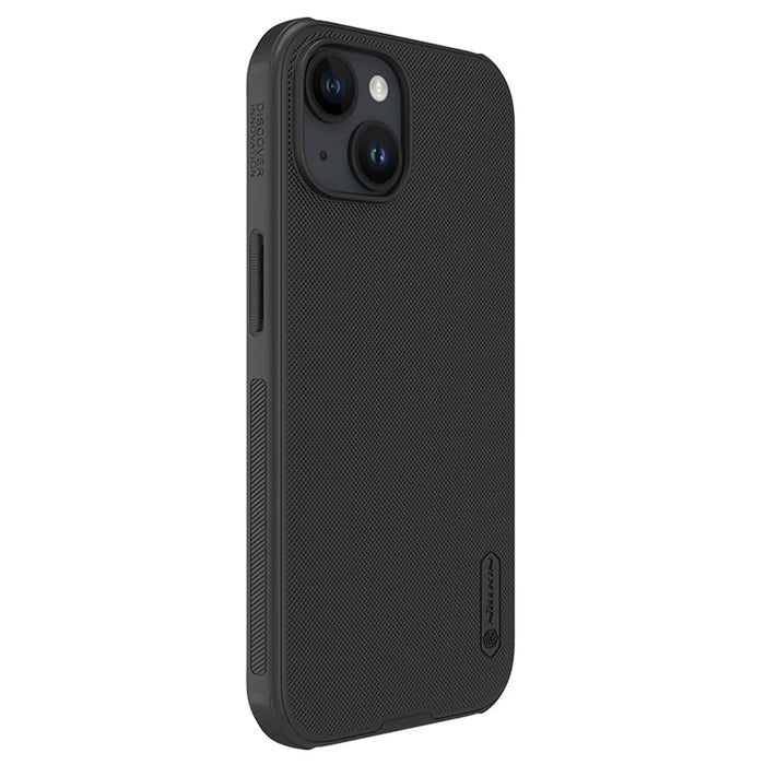 NILLKIN Super Frosted Shield Pro Matte Phone Cover for iPhone 15 PC+TPU Anti-scratch Phone Case - Black - 5