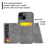 For iPhone 15 Kickstand Shell PU Leather Coated TPU Phone Cover with Card Slots - Grey - 6