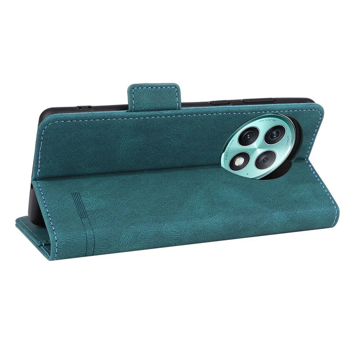 For OnePlus Ace 2 Pro 5G Cell Phone Case Shockproof Hardware Decor Stand Wallet PU Leather Cover - Blue - 4