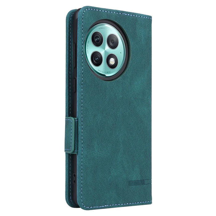 For OnePlus Ace 2 Pro 5G Cell Phone Case Shockproof Hardware Decor Stand Wallet PU Leather Cover - Blue - 7