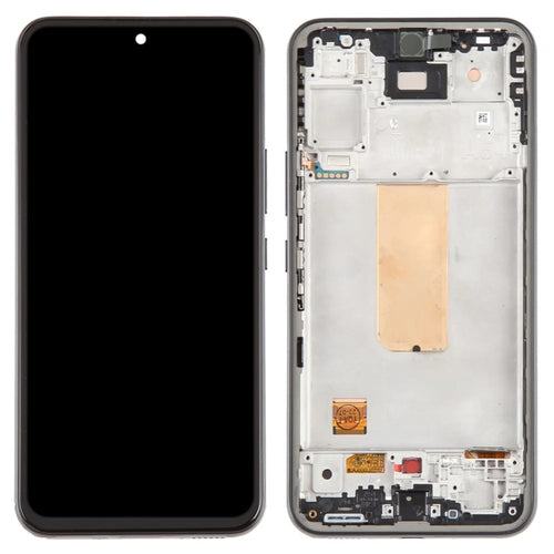 For Samsung Galaxy A54 5G A546 OEM Grade S AMOLED Screen and Digitizer Assembly + Frame Part (without Logo) - Black - 1