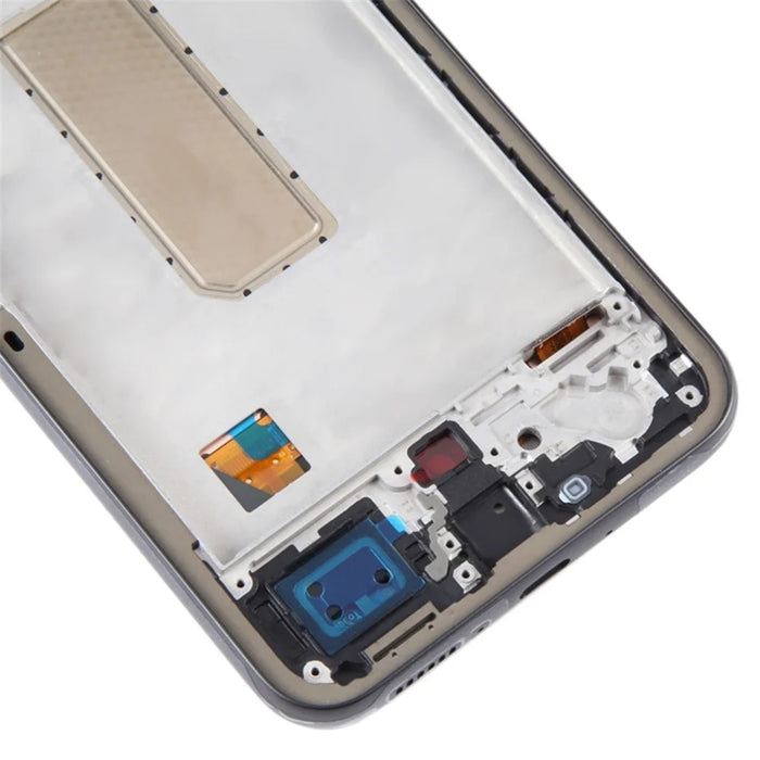 For Samsung Galaxy A34 5G A346 OEM Grade S AMOLED Screen and Digitizer Assembly + Frame Repair Part (without Logo) - Black - 4