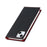For iPhone 15 Genuine Cow Leather Case Litchi Texture Anti-fall Wallet Stand Phone Cover with Strap - Black - 7