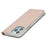 For iPhone 15 Pro Max PU Leather Stand Phone Cover Card Holder Magnetic Closing Case - Rose Gold - 6