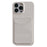 For iPhone 15 Litchi Texture PU+TPU Phone Case Protective Phone Cover with Card Holder - White - 1