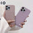 For iPhone 15 Litchi Texture PU+TPU Phone Case Protective Phone Cover with Card Holder - White - 4