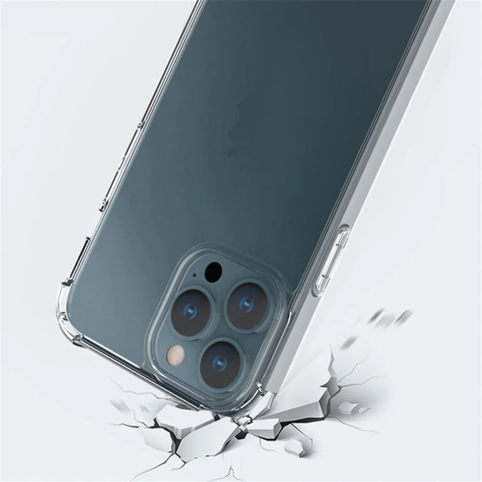 Cell Phone Case for iPhone 15 Pro , Four Corners Drop-proof TPU Frame + Acrylic Clear Phone Cover - 6