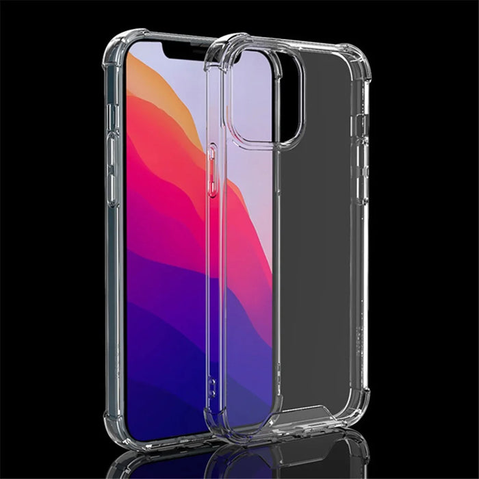 Cell Phone Case for iPhone 15 Pro , Four Corners Drop-proof TPU Frame + Acrylic Clear Phone Cover - 7
