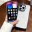 Transparent TPU Phone Case for iPhone 15 Pro Electroplating Mobile Back Cover with Lens Frame Kickstand - Blue - 3