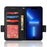 For iPhone 15 Plus Scratch Proof PU Leather Phone Case Litchi Texture Stand Wallet Phone Cover - Black - 2