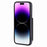 For iPhone 15 Plus Drop-proof PU Leather+TPU Phone Case RFID Blocking Wallet Cover with Wrist Strap - Black - 3