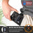 For iPhone 15 Plus Drop-proof PU Leather+TPU Phone Case RFID Blocking Wallet Cover with Wrist Strap - Black - 6
