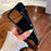 For iPhone 15 Pro Max Protective Case Simple Style Wave Pattern Soft TPU Slim Phone Cover - Black - 3