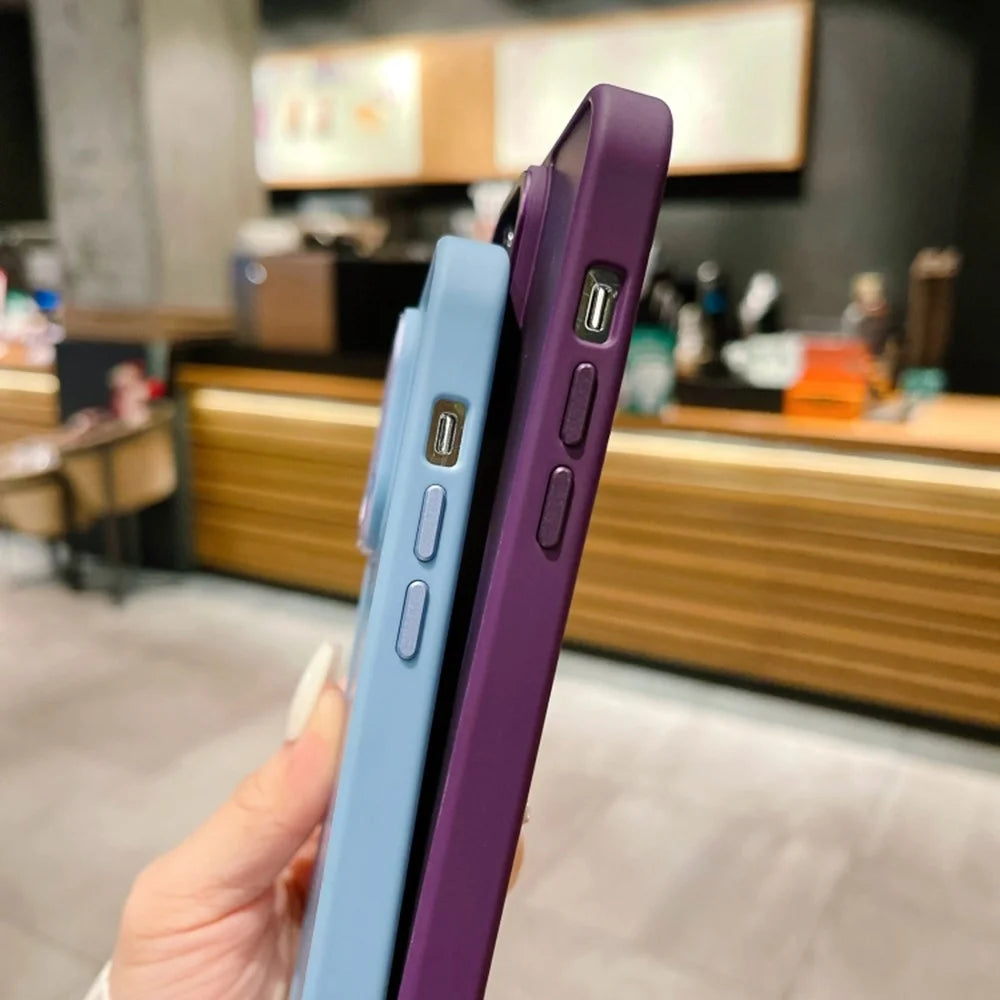 TPU+Acrylic Phone Case for iPhone 15 Skin-Touch Matte Magnetic Cover Compatible with MagSafe - Blackish Green - 5
