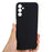Liquid Silicone Phone Case for Samsung Galaxy F34 5G / M34 5G , Soft Lining Shockproof Phone Cover Shell - Black - 4