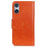 For Sony Xperia 5 V Drop Protection Phone Cover Nappa Texture Split Leather Stand Wallet Case - Orange - 7