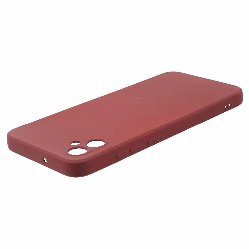 For Samsung Galaxy M04 4G / F04 4G  / A04e 4G TPU Phone Case Double-Sided Matte Phone Cover - Wine Red - 6