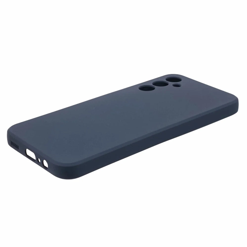 Double-Sided Matte TPU Cover for Samsung Galaxy M14 5G , Anti-scratch Cell Phone Case - Navy Blue - 4