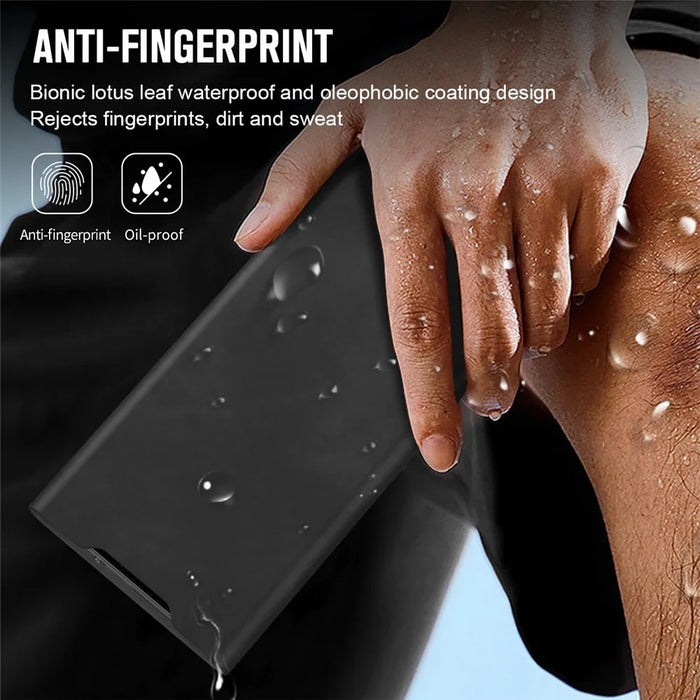 For Samsung Galaxy S22 Ultra 5G Card Holder Stand Case Nappa Texture PU Leather + PC Phone Cover - Black - 4