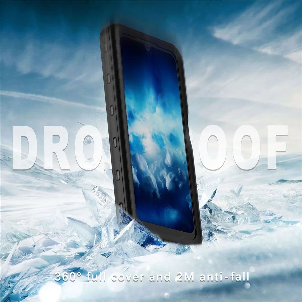 REDPEPPER For Samsung Galaxy A24 4G (162.1 x 77.6 x 8.3mm) IP68 Waterproof Phone Case Clear Back Diving Cover [Support Fingerprint Unlock] - 6