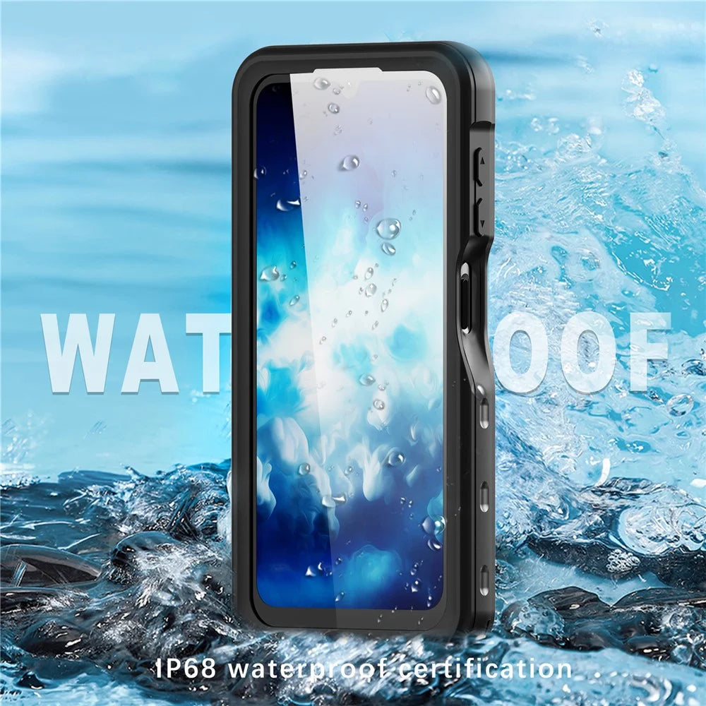 REDPEPPER For Samsung Galaxy A24 4G (162.1 x 77.6 x 8.3mm) IP68 Waterproof Phone Case Clear Back Diving Cover [Support Fingerprint Unlock] - 7