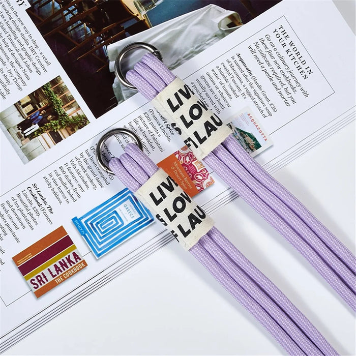For iPhone 15 Pro Soft Slim Protective Case Liquid Silicone Card Holder Cover with Strap - Purple - 4