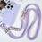 For iPhone 15 Pro Max Liquid Silicone Case Card Slot Shockproof Protective Phone Cover with Strap - Purple - 2
