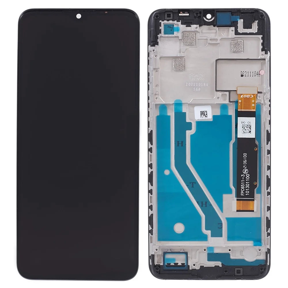 For TCL 20B Grade S LCD Screen and Digitizer Assembly + Frame Replacement Part (without Logo) - 1