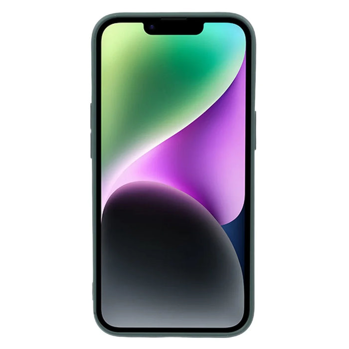 For iPhone 14 Plus Magnetic Case Compatible with MagSafe Liquid Silicone Phone Cover with Camera Lens Protector - Green - 2