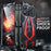 LUPHIE Shockproof Drop-proof Metal+TPU Case for iPhone 15 Pro Max Sports Car Design Cover with Screen Protector - Black  /  Red - 2