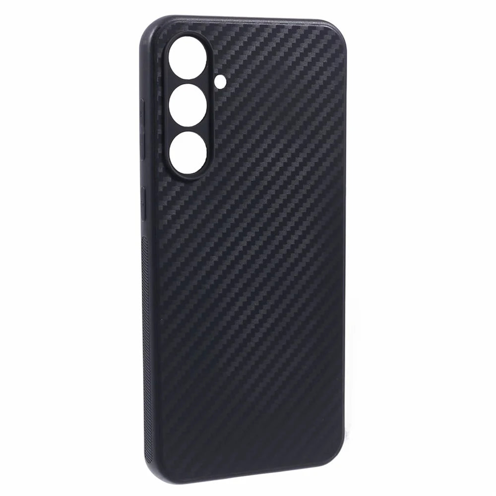Carbon Fiber TPU Protective Case for Samsung Galaxy S23 FE , Anti-Scratch Phone Cover - 3