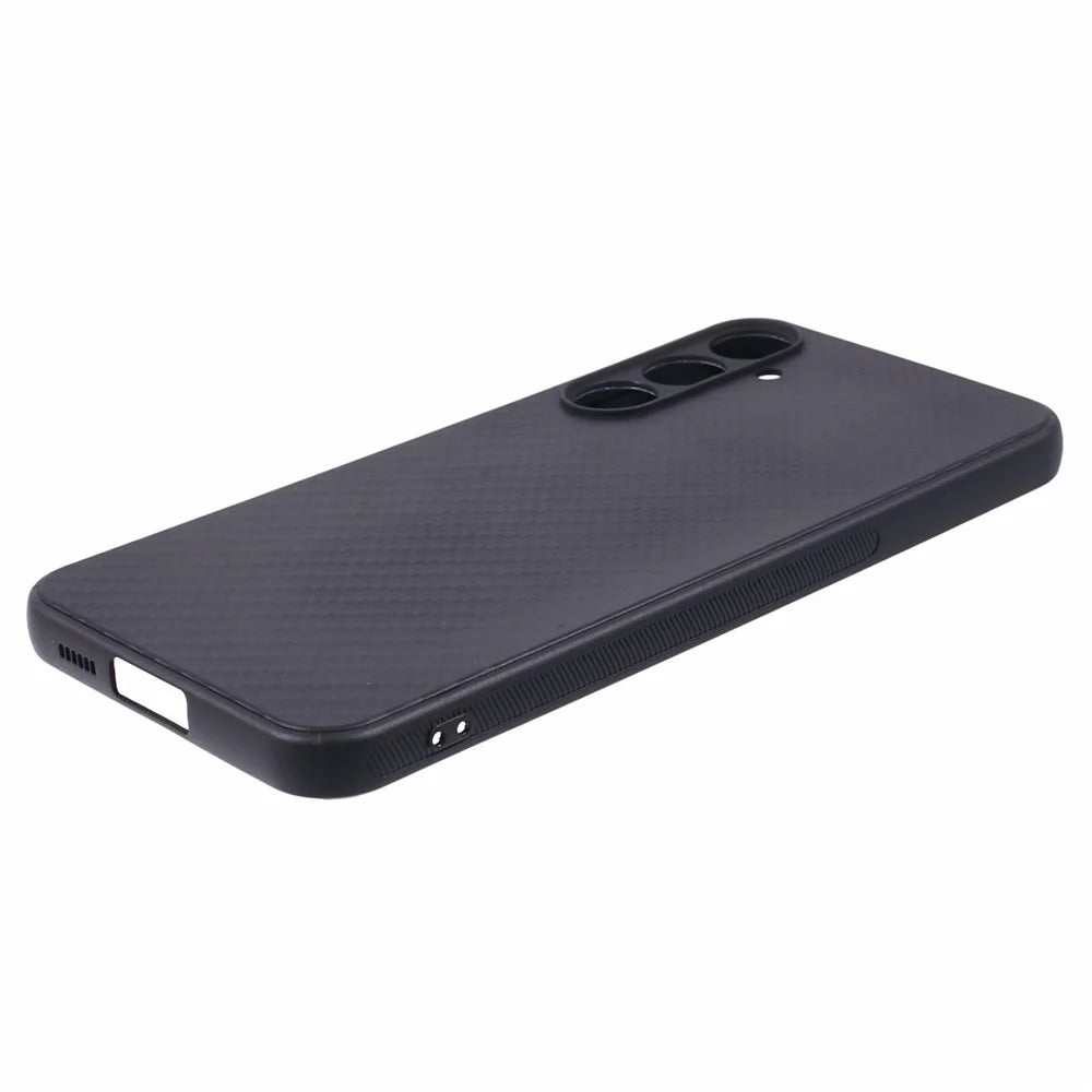 Carbon Fiber TPU Protective Case for Samsung Galaxy S23 FE , Anti-Scratch Phone Cover - 4