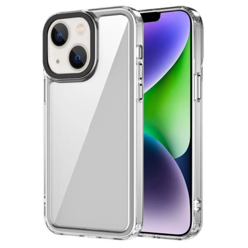 Crystal Clear Phone Case for iPhone 15 Plus , Shockproof TPU + PC Mobile Phone Cover - Transparent - 1