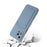 For iPhone 15 Pro TPU Phone Back Case Card Slot Design Mobile Phone Protective Shell Cover - Blue - 3