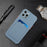 For iPhone 15 Pro TPU Phone Back Case Card Slot Design Mobile Phone Protective Shell Cover - Blue - 6